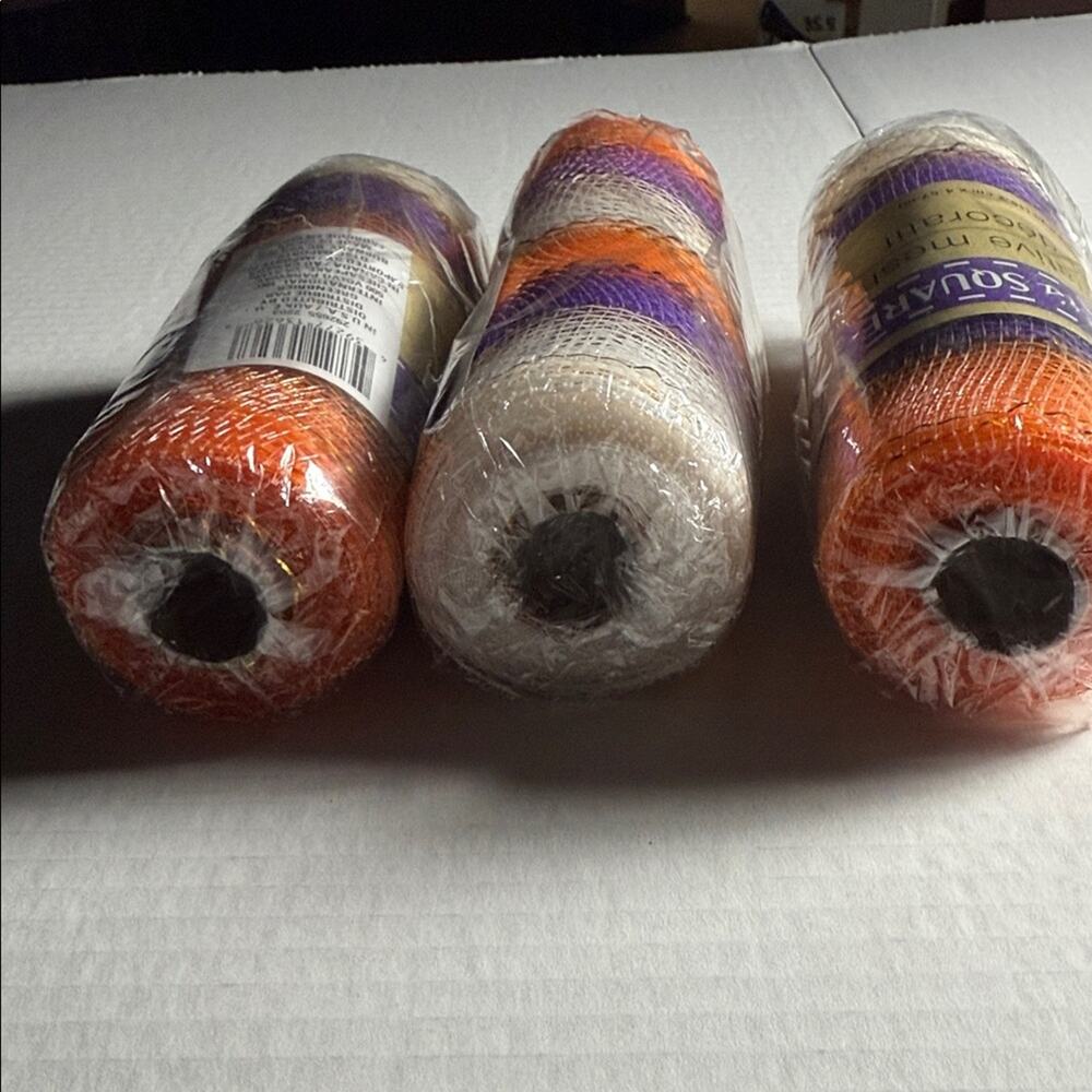 Crafter's Square Decorative Mesh Rolls - Orange, Purple, Gold - Picture 4 of 4